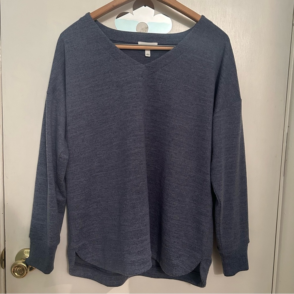 Soft Blue Sweater Top